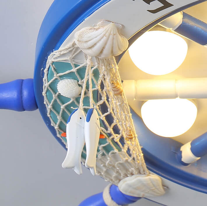 Skorter | NautiGlow Children's Room LED Ceiling Lamp | Sailboat Design | Cartoon Style | Ambient Lighting