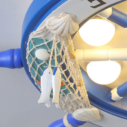 Skorter | NautiGlow Children's Room LED Ceiling Lamp | Sailboat Design | Cartoon Style | Ambient Lighting