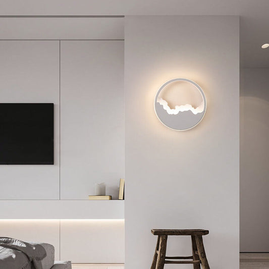 Skorter | WaveGlow - Oval LED wall lamp with wave design