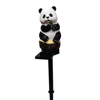 Skorter | Solar resin panda outdoor waterproof patio decoration ground light