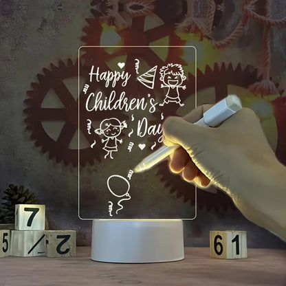 Skorter | LumiBoard - Modern LED Message Board Table Lamp with Pen