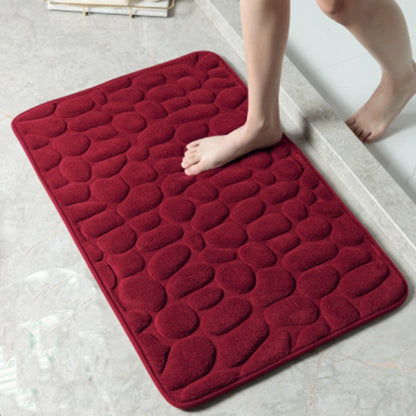 Skorter | Cobblestone Embossed Bathroom Bath Mat