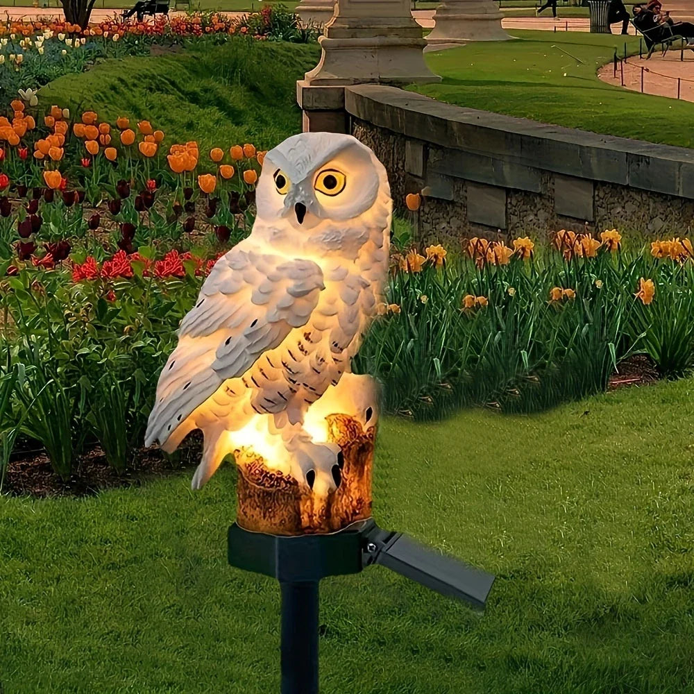 Skorter | Solar Garden Light Owl – LED Outdoor Light for Garden, Terrace and Balcony, weatherproof