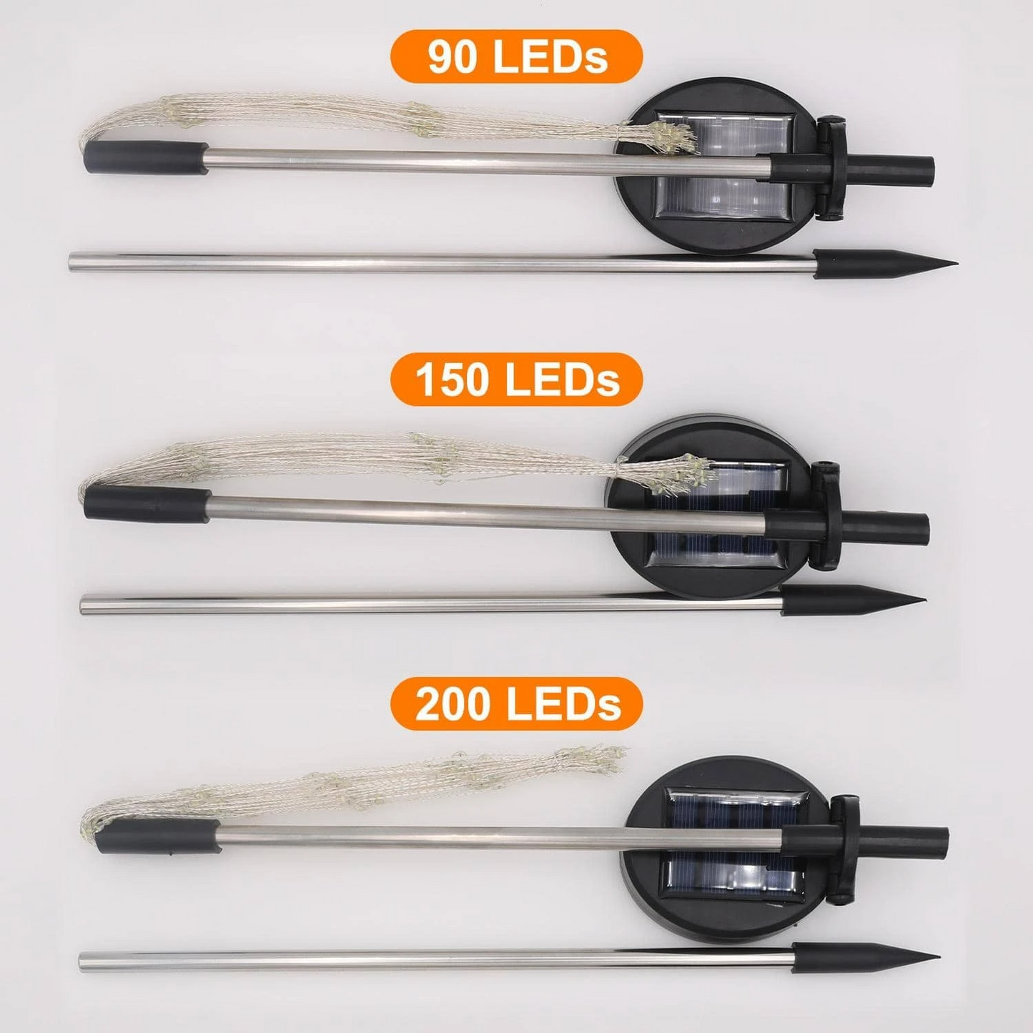 Skorter | 4 Piece Solar Firework Garden Lights - Weatherproof LED Decorative Lighting, Solar Energy for Garden and Patio