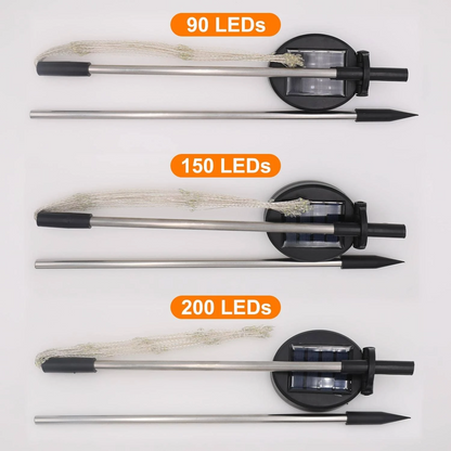 Skorter | 4 Piece Solar Firework Garden Lights - Weatherproof LED Decorative Lighting, Solar Energy for Garden and Patio