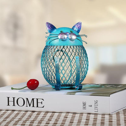 skorter | Artistic Blue Kitty Piggy Bank