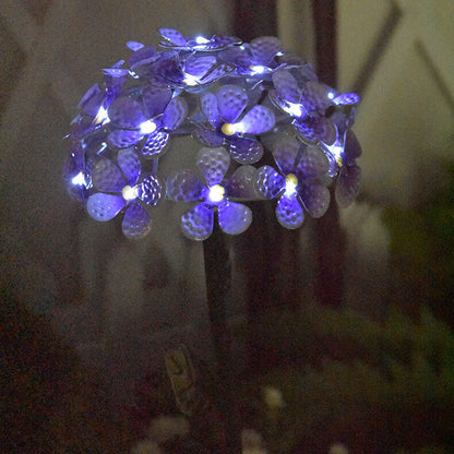Skorter | Modern Solar Outdoor Waterproof Simulation Hydrangea LED Outdoor Lawn Decorative Ground Stake Light