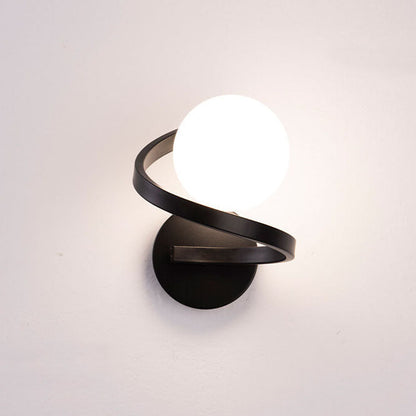 Skorter | Modern minimalist curved LED wall lamp with 1 light