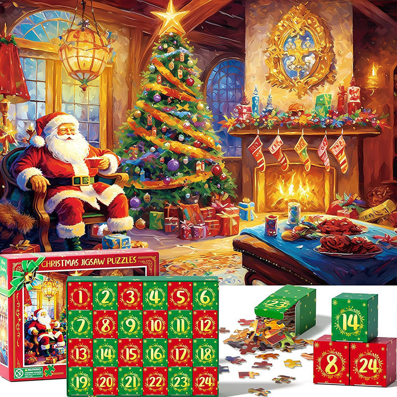 skorter | Advent Calendar Christmas Puzzle Blind Box 24 Pieces 1000 Pieces