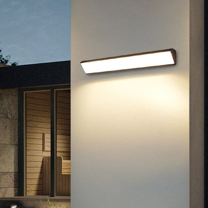 Skorter | AquaBar Modern LED Outdoor Wall Light | Aluminum & Acrylic | Durable & Waterproof | Warm White | Various Sizes