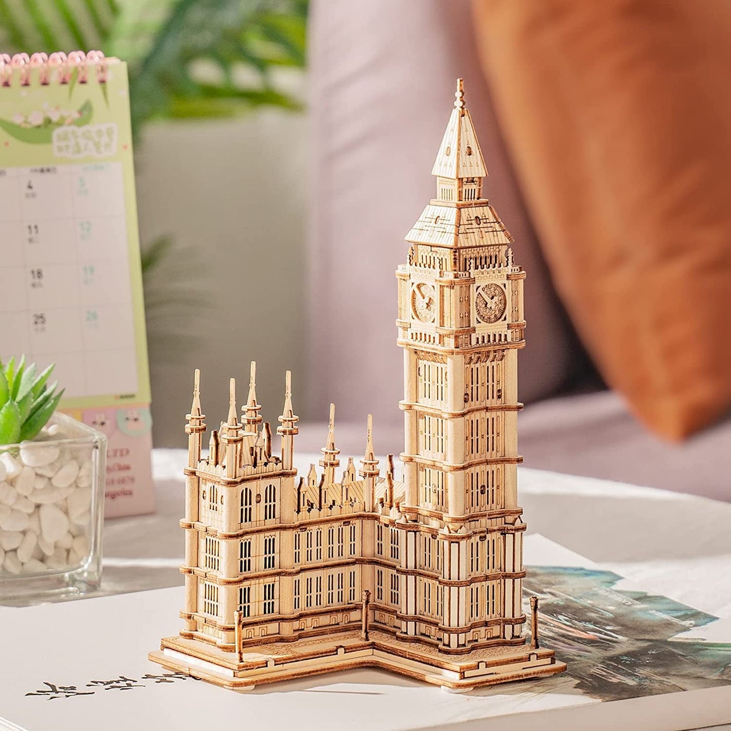 Skørter | 3D puzzle for adults Wooden craft set for teenagers DIY building model set with LED lights