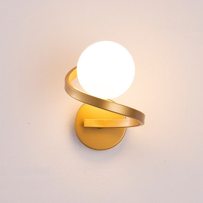 Skorter | Modern minimalist curved LED wall lamp with 1 light