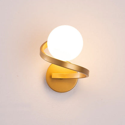 Skorter | Modern minimalist curved LED wall lamp with 1 light