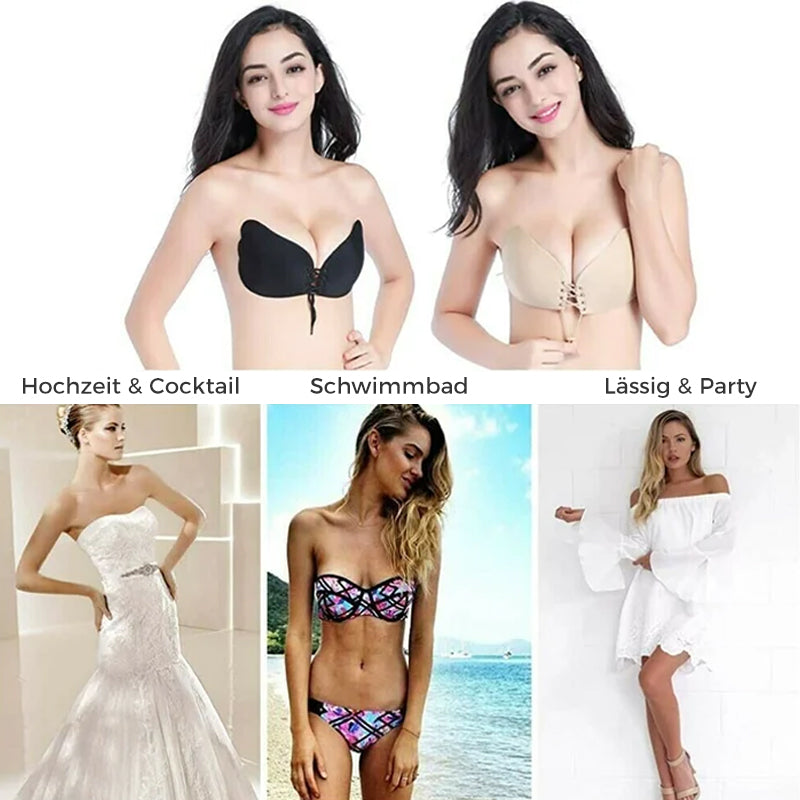 Skorter | Strapless Backless Push Up Self-Adhesive With Drawstring Bra/ Invisible Bra