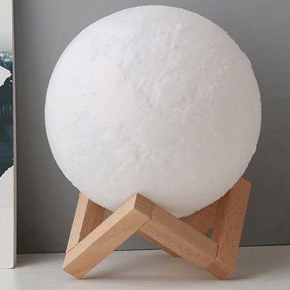 Skorter | Creative Mini Rechargeable 3D Printed Moon 1-Light LED Table Lamp
