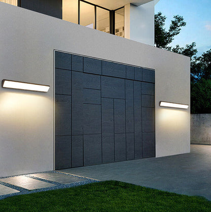 Skorter | AquaBar Modern LED Outdoor Wall Light | Aluminum & Acrylic | Durable & Waterproof | Warm White | Various Sizes