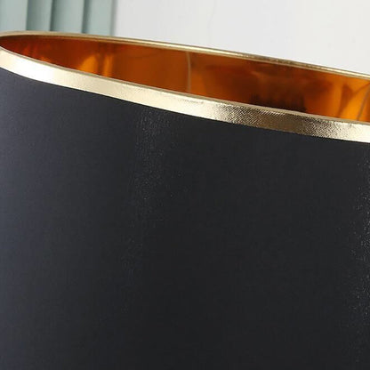Skorter | Modern Transitional Cylinder Iron Fabric 1-Light Table Lamp for the Living Room