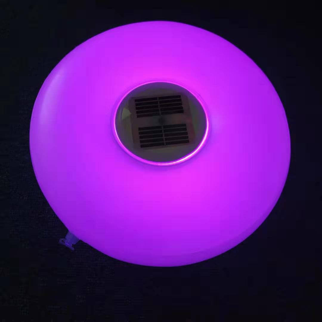 Skorter | Solar Round Pool Light LED Inflatable Outdoor Waterproof Floating Light