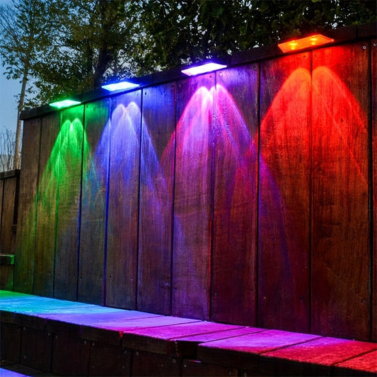 Skorter | SolarShine - 2 Piece Solar Wall Lamps with Color Change and Warm Light