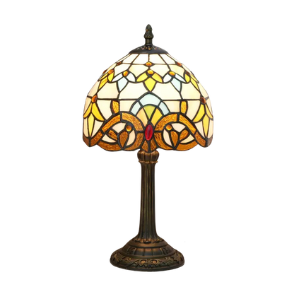 Skorter | VerreMystique Tiffany Lamp – Timeless Stained Glass Table Lamp for Warm Ambient Lighting