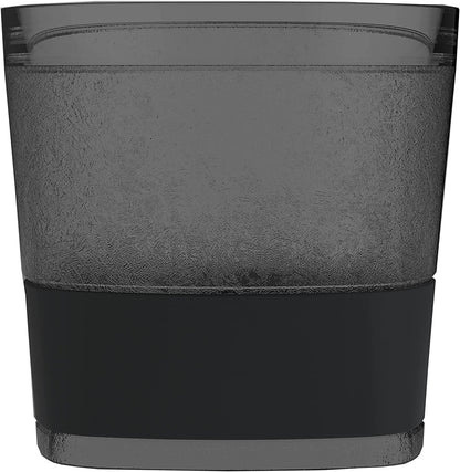 Skorter | Cooling Cups for Whiskey, Bourbon and Scotch, Freezer Gel Chiller Double Wall Glass Set of 1, Smoke, 9 ounces
