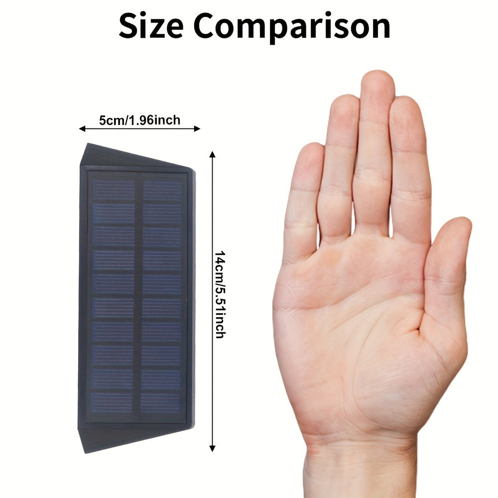 Skorter | SolarShine - 2 Piece Solar Wall Lamps with Color Change and Warm Light