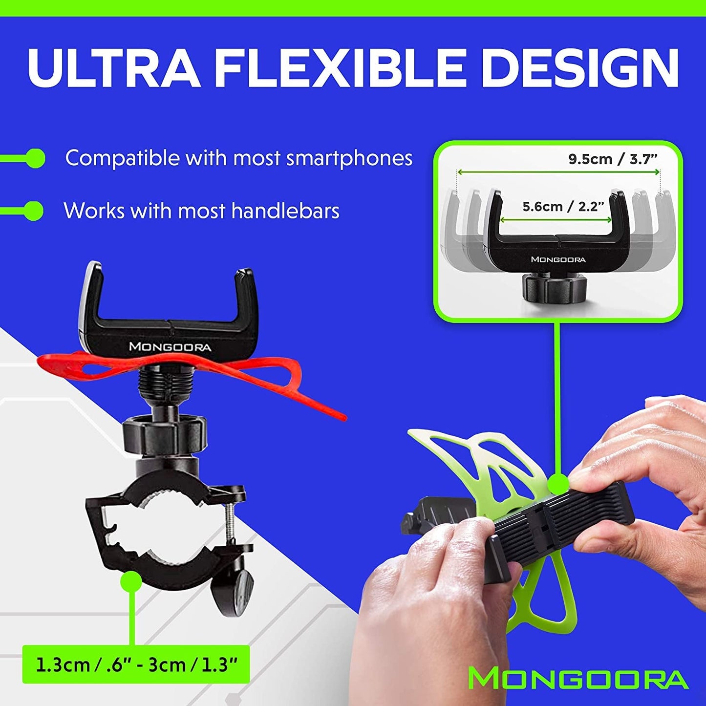 Skorter | Bike and motorcycle mount for phone - 3 bands
