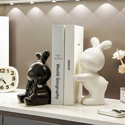 Skorter | BunnyAnime - Cute Bunny Bookends for Living Room Decor