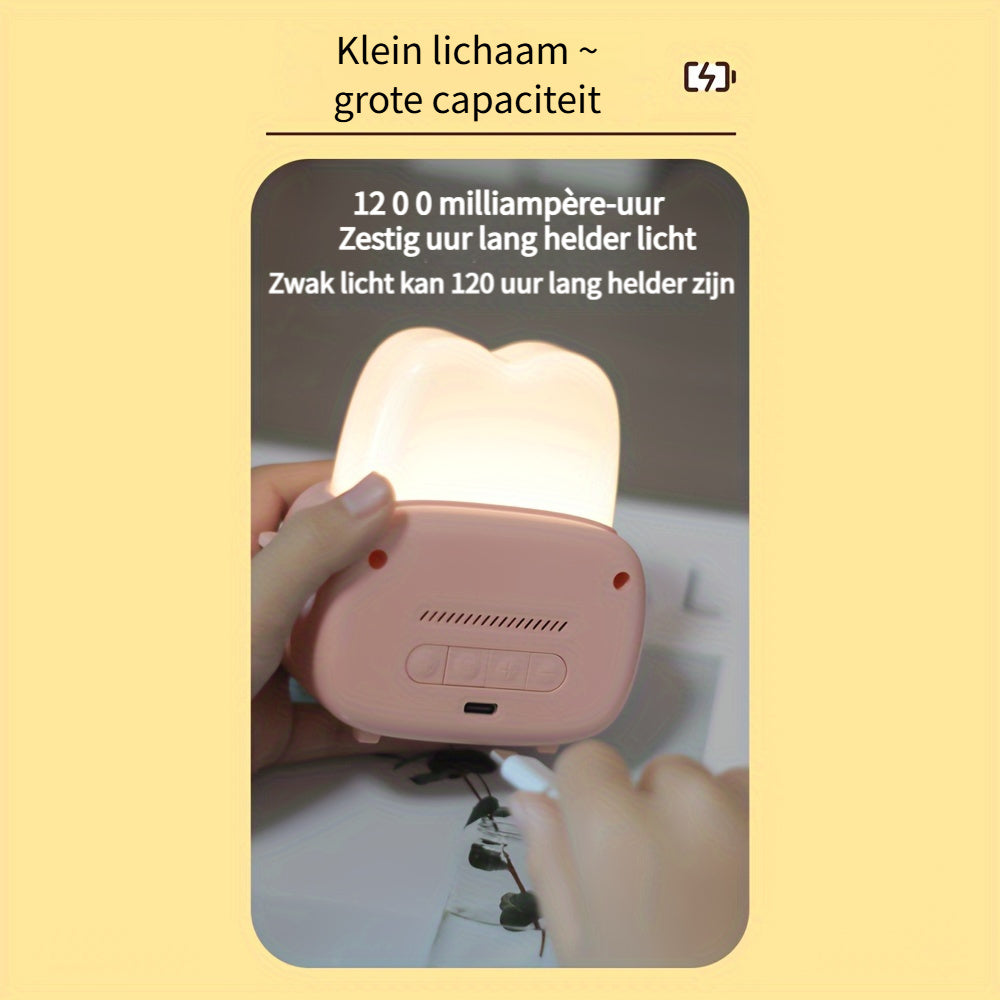 Skorter | GlowBake - Sweet LED Alarm Clock with USB Rechargeable Battery