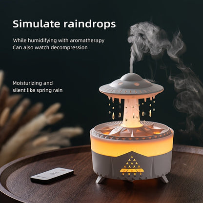 Skorter | Relaxing Raindrop Aromatherapy Essential Oil Diffuser - LED Light & Humidifier