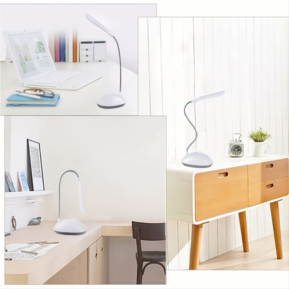 Skorter | FlexiGlow - LED Swan Neck Desk Lamp on AAA Batteries for Eye Protection