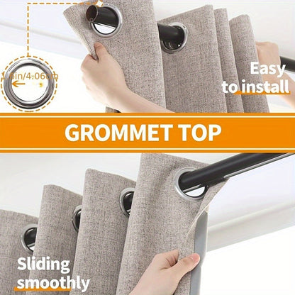 Skorter | 1 Piece Blackout Curtains - Energy Saving, Sun Blocking and Thermal Insulation for Bedroom and Living Room