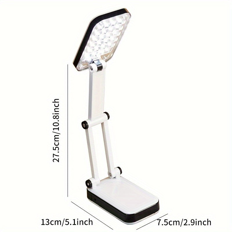Skorter | BrightFlex - Eye-Protecting LED Table Lamp with Folding Swing Arm, Battery and USB Dual Power Supply