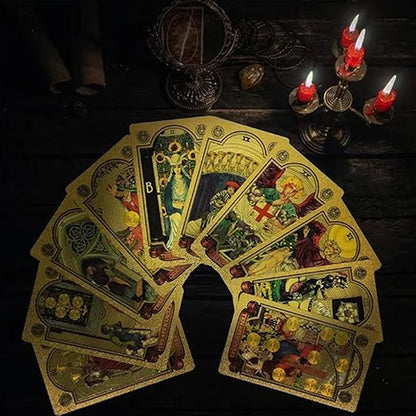 Skorter | Explore the Mystical World of Tarot Gold Foil Tarot