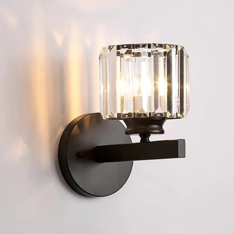 Skorter | Herbert Modern LED Wall Lamp - Indoor - Black - Bedroom - Crystal/Metal