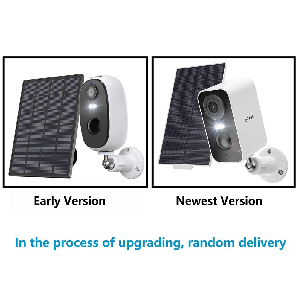 Skørter | Solør Wireless Security Cameras Outdoor, Wifi, Iegeek 2K Color Night Vision, Spotlight & Siren Alarm, Outdoor Camera with AI Motion Detection