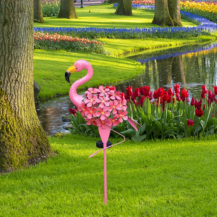 Skorter | Flamingo Solar Light Metal Art