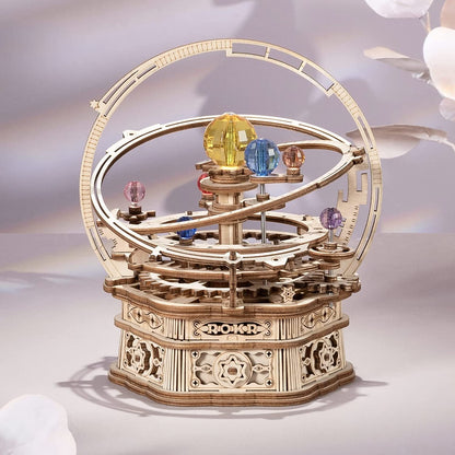 Skorter | DIY 3D Wood Rotating Starry Sky Mechanical Music Box