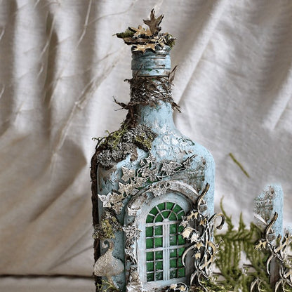 Skorter | Altered Art Bottle - Mystical forest stories