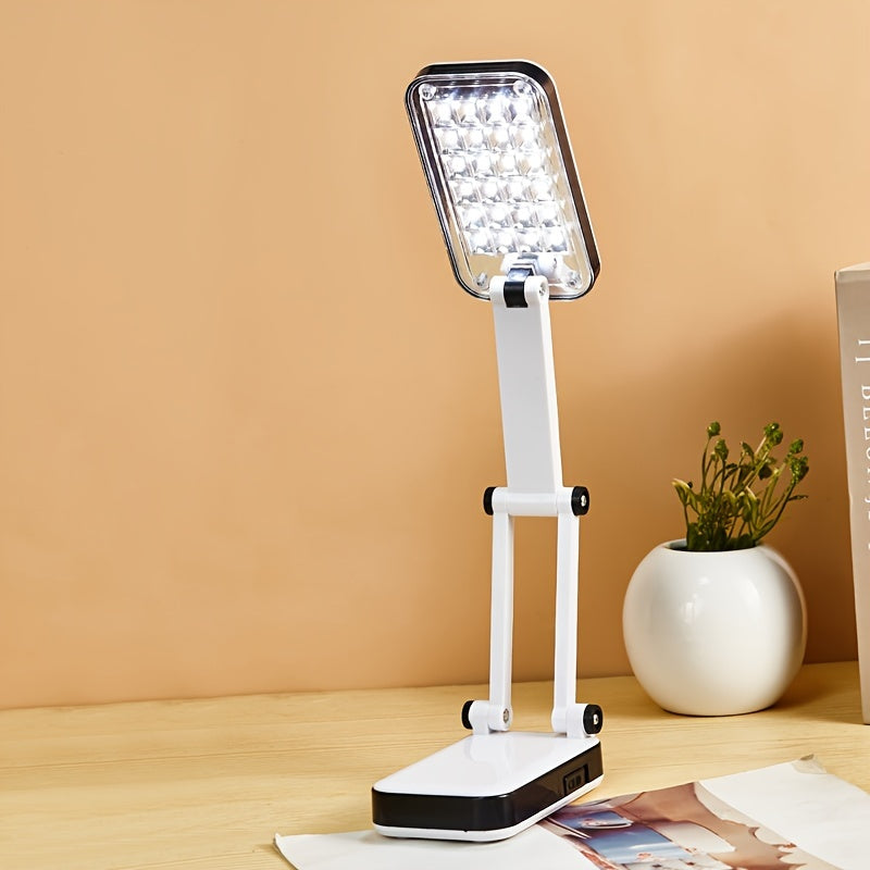 Skorter | BrightFlex - Eye-Protecting LED Table Lamp with Folding Swing Arm, Battery and USB Dual Power Supply