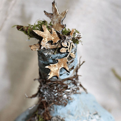 Skorter | Altered Art Bottle - Mystical forest stories