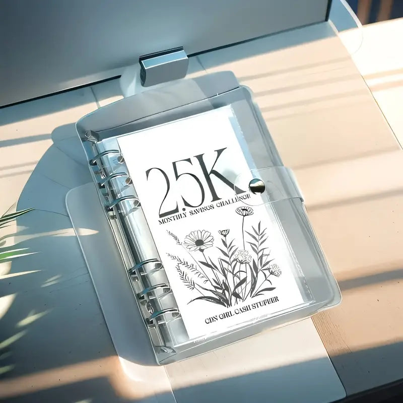 Skorter | 12-Month Envelopes Money-Saving Challenges Binder