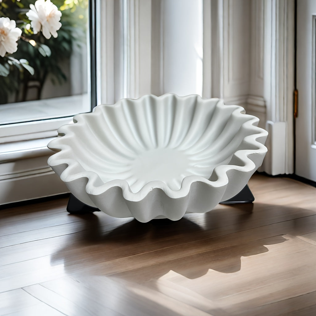 Skorter | EleganceBowl - Harp Comes with Ridges & Wavy Edges for Living Room Decor
