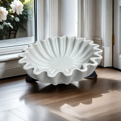 Skorter | EleganceBowl - Harp Comes with Ridges & Wavy Edges for Living Room Decor