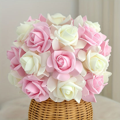 Skorter | FloraGlow - Art Deco USB Rose Table Lamp with Polished Base and Light Bulb