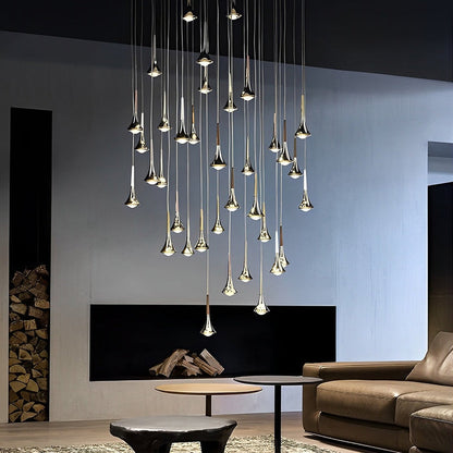 Skorter | CascadeLight - Water Drop LED Pendant for Staircases