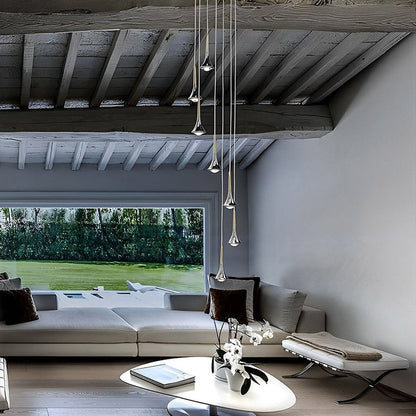 Skorter | CascadeLight - Water Drop LED Pendant for Staircases