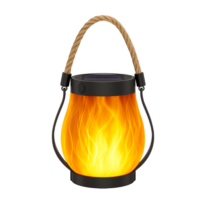 Skorter | Solar-Powered Outdoor Lantern | Realistic Flame Effect, All-Weather Proof & Ideal for Cozy Evenings on the Patio or Balcony