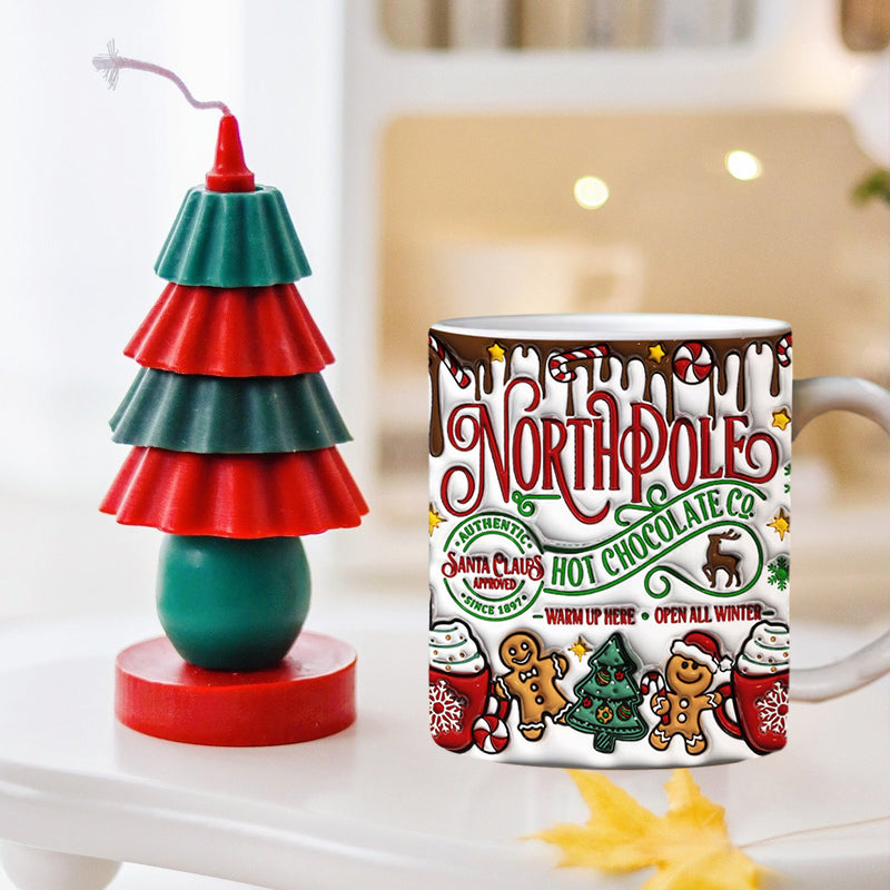 skorter | 3d Christmas Gingerbread Man Ceramic Coffee Mug