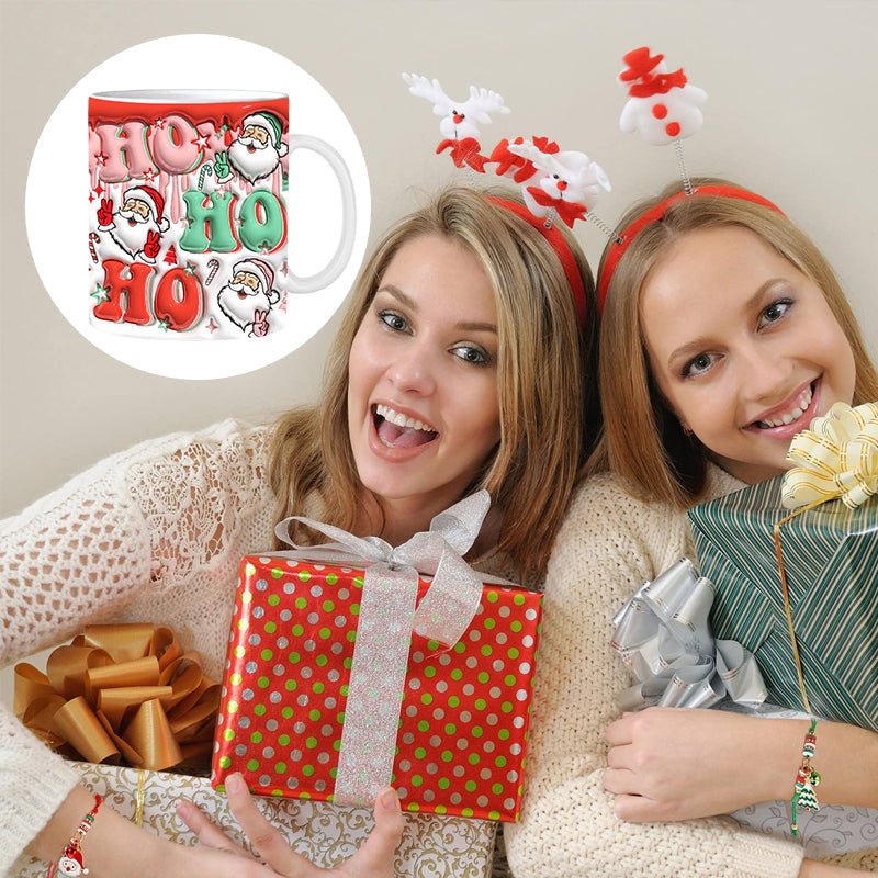 skorter | 3d Christmas Gingerbread Man Ceramic Coffee Mug